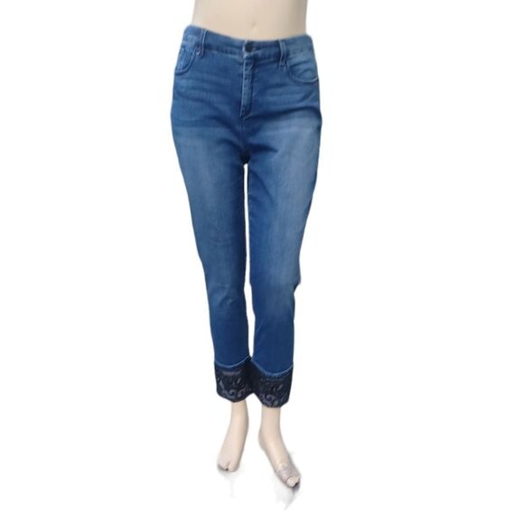8002...SO High Rise Crop Jeans Size 32" Waist - Picture 1 of 9